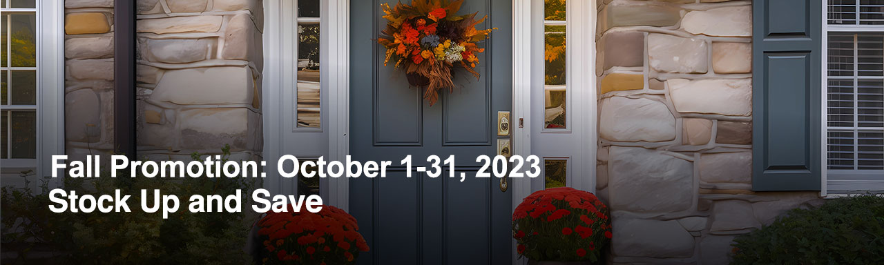 Fall promotion October 1 to 31, 2023